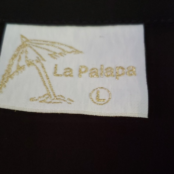 See through black short sleeve blouse - Picture 3 of 6